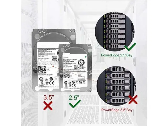 Alt view image 2 of 6 - 2.5" SFF SAS SATA HDD SSD Drive Tray Caddy 4Pack, G176J Compatible for Dell PowerEdge R610 T610 R620 R710 T710 R720 R815 R820 Servers
