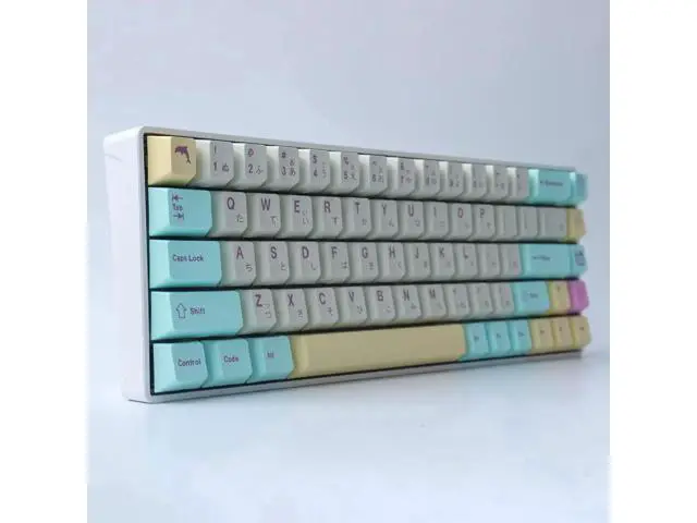 Alt view image 7 of 7 - 166 Keys Cherry Profile PBT Keycaps Dye Sublimation Japanese Cute Style with 6.25u 7u Spacebar Fit MX Mechanical Switches Analog Dreams