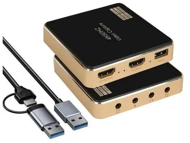 Alt view image 2 of 3 - 4K 60Hz HDMI Capture Card, High Frame Rate Video Game Capture Adapter with HDR & VRR Passthrough, 2K 144Hz / 1080P 240Hz, Near-Zero Latency Audio Video Recorder for PS5, Xbox, Switch, OBS, Twitch, You