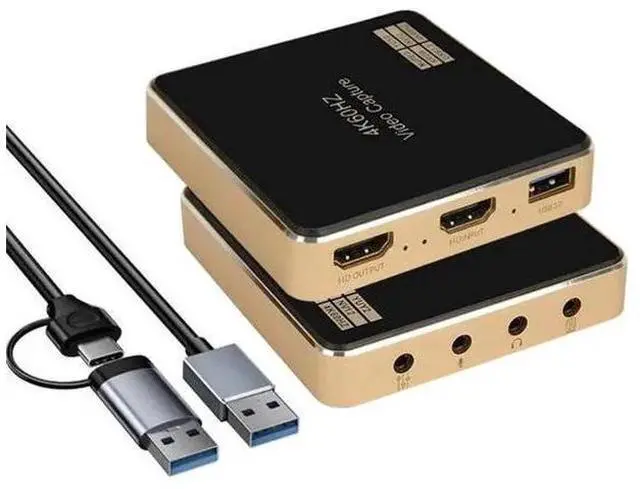 Main image of 4K 60Hz HDMI Capture Card, High Frame Rate Video Game Capture Adapter with HDR & VRR Passthrough, 2K 144Hz / 1080P 240Hz, Near-Zero Latency Audio Video Recorder for PS5, Xbox, Switch, OBS, Twitch, You