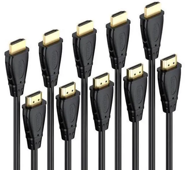Main image of 6FT HDMI 2.0 Cable 5-Pack 4K@60Hz High Speed Cord Supports ARC/eARC HDR HDCP 2.2 for TV Soundbar PS5 PS4 Xbox Roku Monitor PC Gaming