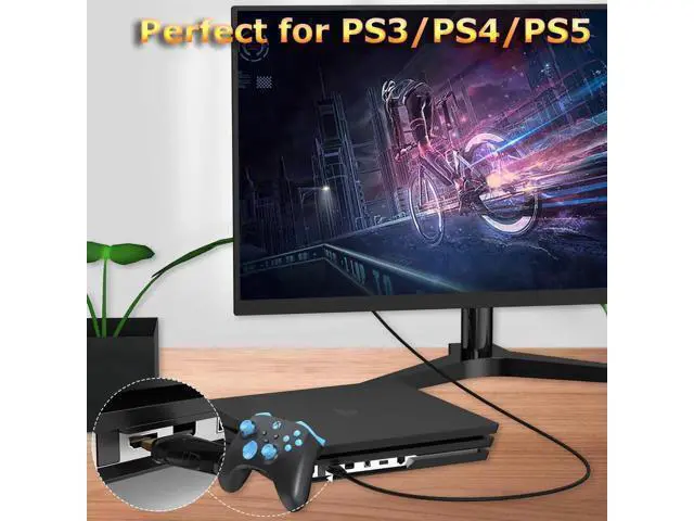 Alt view image 2 of 7 - 6FT HDMI 2.0 Cable 5-Pack 4K@60Hz High Speed Cord Supports ARC/eARC HDR HDCP 2.2 for TV Soundbar PS5 PS4 Xbox Roku Monitor PC Gaming