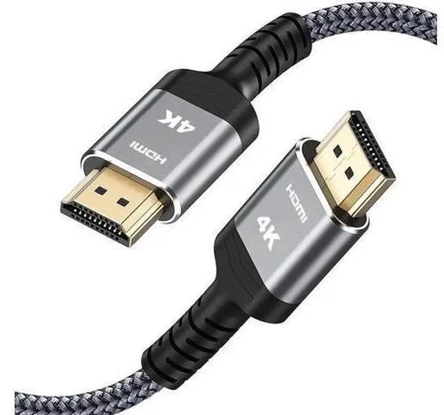 Main image of 50FT 4K HDMI 2.0 Cable, 18Gbps High Speed Braided Cord, Supports 1080P 30Hz HDR 3D HDCP 2.2 ARC, Compatible with PS4 PS5 Roku TV HDTV Blu-ray Player