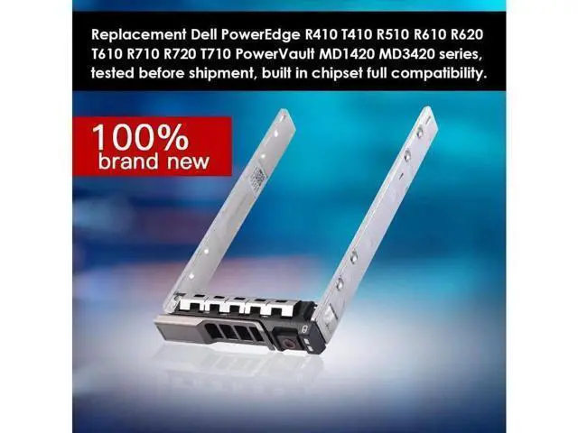 Alt view image 6 of 6 - 2.5" SFF SAS SATA HDD SSD Drive Tray Caddy 4Pack, G176J Compatible for Dell PowerEdge R610 T610 R620 R710 T710 R720 R815 R820 Servers