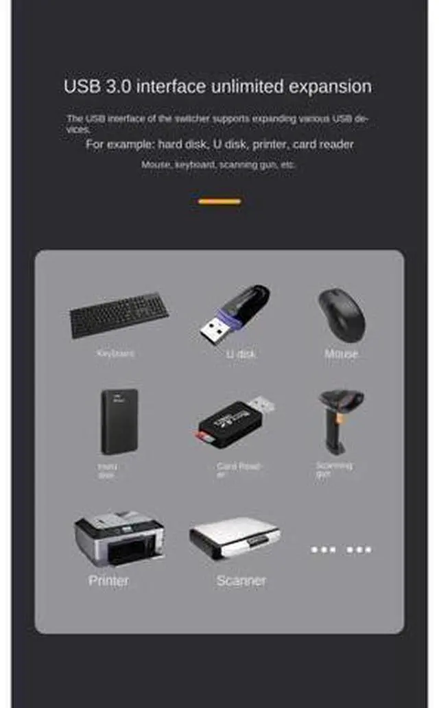 Alt view image 3 of 7 - 2X1 8K HDMI KVM Switch, HDMI 2.1 KVM Switch with 4 USB 3.0 Ports, Share 2 Computers on 1 Monitor, Support 8K@60Hz 4K@120Hz YUV 4:4:4 HDCP 2.3 HDR10 Hotkey Switching