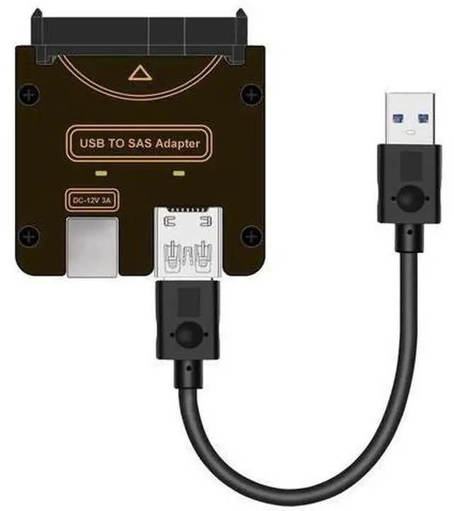 Main image of SFF-8482 SAS 29Pin to USB3.0 5Gbps Hard Drive RAID Adapter with Built-in Chipset & 12V/3A Power Supply Port