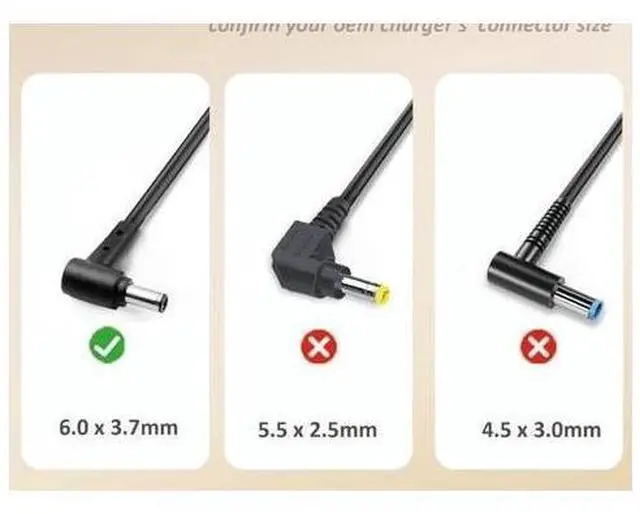 Alt view image 5 of 7 - 180W 20V 9A 6.0x3.7mm AC Adapter Charger Replacement for Asus ADP-180TB H, Compatible with ROG Zephyrus GA502DU GA502D GA502IU GA401 GA401I GA401II GA401IV Gaming Laptop Power Supply