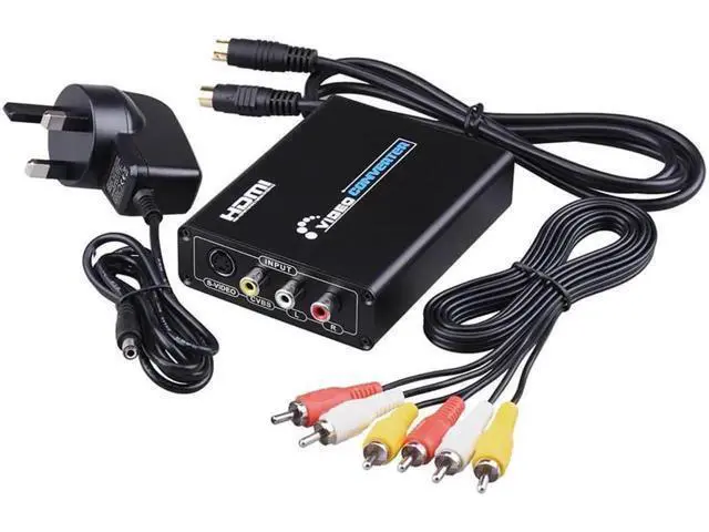 Alt view image 3 of 7 - 3RCA AV CVBS Composite & S-Video to HDMI Converter Adapter, 720P/1080P Support, R/L Audio to HDMI Adapter for PS2 PS3 NES SNES Nintendo 64 HDTV