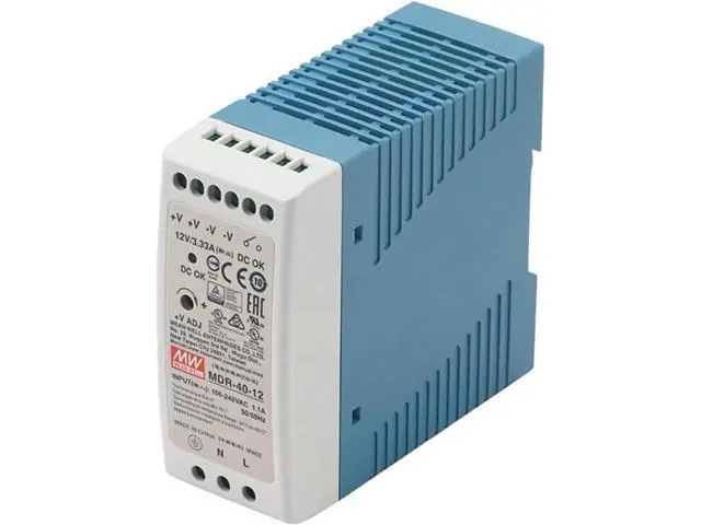 Alt view image 3 of 5 - MDR-60 60W Single Output Industrial DIN Rail Power Supply, 5V 12V 24V 48V Options (5V 60W Model)