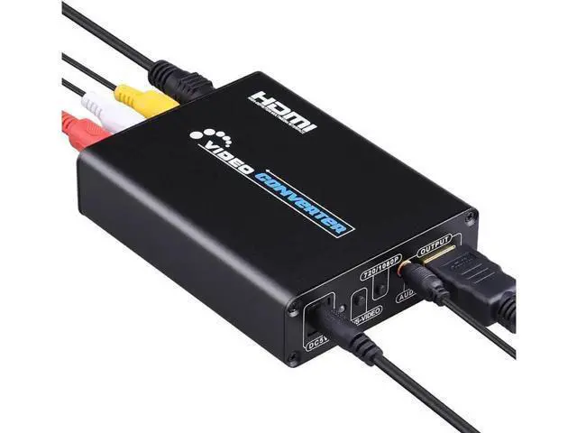 Alt view image 5 of 7 - 3RCA AV CVBS Composite & S-Video to HDMI Converter Adapter, 720P/1080P Support, R/L Audio to HDMI Adapter for PS2 PS3 NES SNES Nintendo 64 HDTV