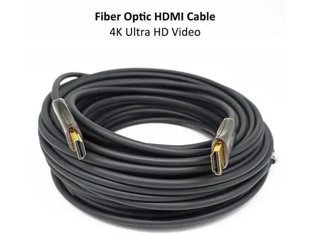 Alt view image 3 of 7 - 50ft 4K Fiber Optic HDMI 2.0 Cable 4K@60Hz 18Gbps High Speed Slim UHD Video Cord for Monitor Projector TV PC