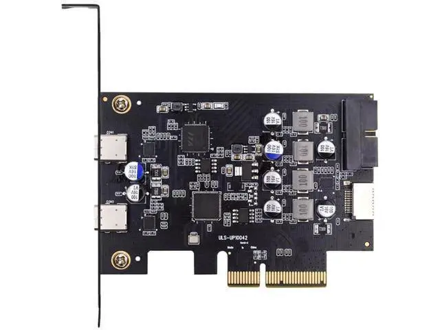 Main image of PCI-E Express Card to Type-E USB 3.1 Front Panel Socket Adapter, ASM3142 VL822 Chip, USB3.0 19Pin 20Pin & Dual USB-C Type-C Expansion Card for Desktop Motherboard