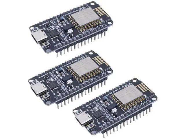 Main image of 3pcs ESP8266 NodeMCU Lua ESP-12E Development Board, CP2102 Type-C Interface IoT Wireless WiFi Module