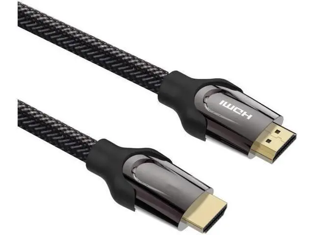 Alt view image 3 of 7 - HDMI 2.0 Cable, High Speed HDMI 2.0 4K Ultra HD Silver Cable Supports Ethernet, Xbox Play Station, PS3, PS4, PC, TV (2m/6.5ft, Black)