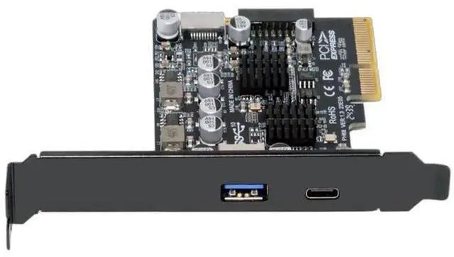 Main image of 10Gbps PCIe USB Expansion Card, Type-E USB 3.1 Front Panel Socket + USB3.0 19Pin/20Pin Header + USB-A & Type-C Port, ASM3142 VL822 Chipset PCI-E Express Adapter