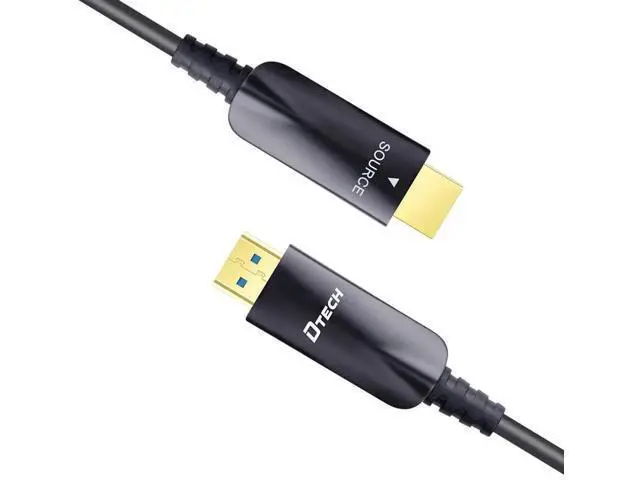 Alt view image 4 of 6 - 25ft Fiber Optic HDMI Cable 4K@60Hz High Speed Long Cord, 1080P 3D ARC HDCP CEC for TV Monitor Projector Computer (25ft Black)