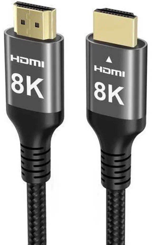 Main image of 33FT 8K HDMI Cable, 48Gbps Nylon Braided High Speed HDMI Cord, 8K@60Hz 4K@120Hz 2K@165Hz 12bit eARC ARC Dolby Atmos HDR10+ HDCP2.3, Compatible with PC TV Soundbar Monitor Mac PS5 Xbox