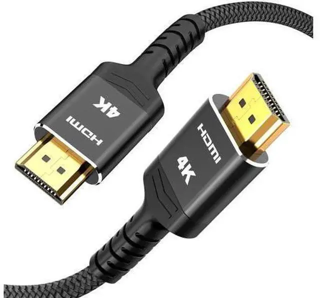 Main image of 50FT/15M 4K HDMI 2.0 Braided Cable, 18Gbps High Speed Cord, Supports 1080P HDR 3D HDCP 2.2 ARC, Compatible with PS3 PS4 PS5 Roku TV HDTV Blu-ray Player