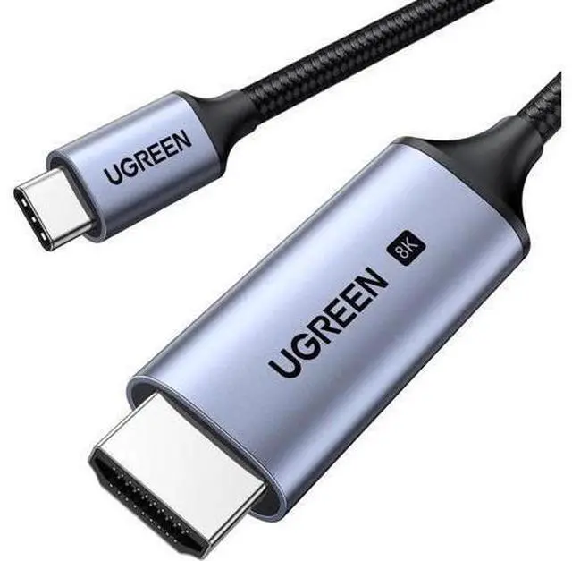 Main image of UGREEN 5FT USB C to HDMI 2.1 Cable, Thunderbolt 4/3 Compatible 48Gbps Type C to HDMI Cord, 8K@60Hz 4K@240Hz HDR HDCP2.3, Works with MacBook iPad Mac mini iPhone 17 ProMax Galaxy S25 Pixel 9 XPS