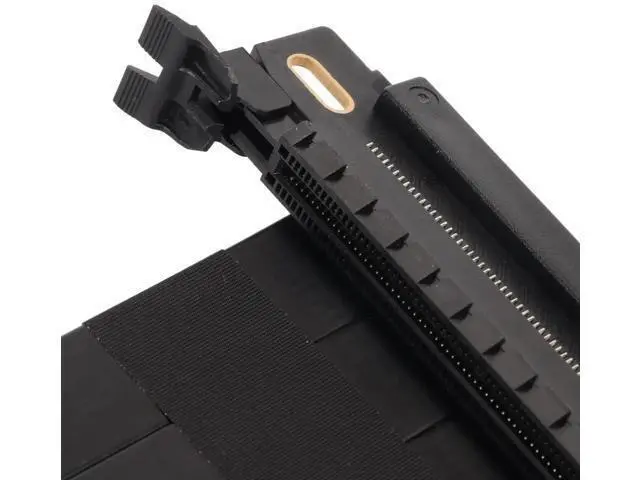 Alt view image 6 of 7 - 18CM Black Dual Sided Reverse 180 Degree PCIe 4.0 X16 Riser Cable High Speed GPU Extension Cord Compatible with RX 7900 7800 7700 7600 7500 Series