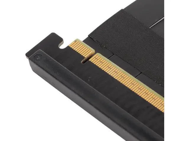 Alt view image 7 of 7 - 18CM Black Dual Sided Reverse 180 Degree PCIe 4.0 X16 Riser Cable High Speed GPU Extension Cord Compatible with RX 7900 7800 7700 7600 7500 Series