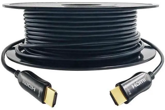 Alt view image 2 of 4 - 30Ft/10M 4K Fiber Optic HDMI Cable, 18Gbps Directional Active HDMI Cord, Supports 4K@60Hz HDR ARC HDCP 2.2 1440P@144Hz, Compatible with Apple TV PS4 Xbox