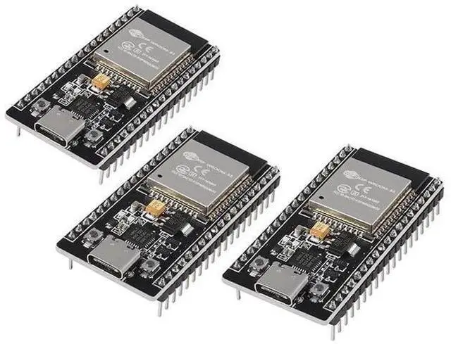 Main image of 3pcs ESP32 ESP-32D Development Board, CP2102 USB-C 38Pin WiFi Bluetooth Dual Core Module Support STA AP STA+AP Mode