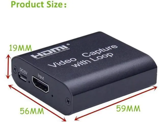 Alt view image 4 of 5 - HD Video Capture Card with Loop Out, New Arrival HDMI Video Grabber for PS4 Gaming DVD HD Camera Recording Live Streaming