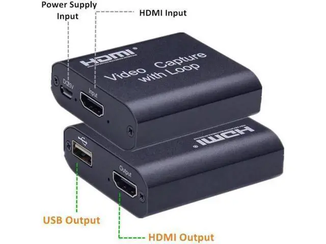 Alt view image 5 of 5 - HD Video Capture Card with Loop Out, New Arrival HDMI Video Grabber for PS4 Gaming DVD HD Camera Recording Live Streaming