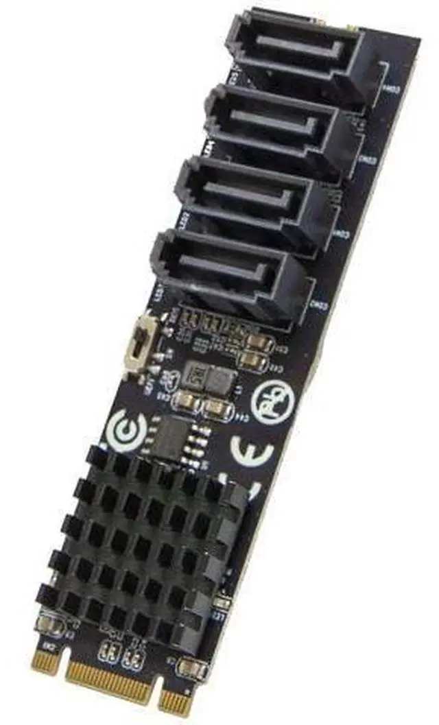Main image of 4 Port RAID SATA III 6Gbps to M.2 B+M Key Adapter, PCI-e 3.0 x2 Bandwidth, SY-ADA40172