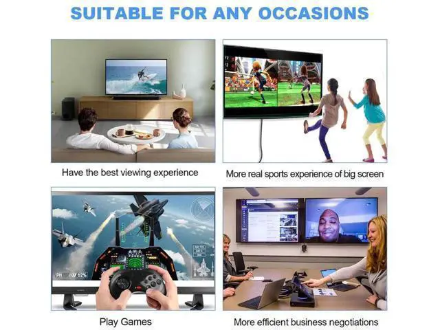 Alt view image 6 of 7 - 8K Fiber Optic DisplayPort 1.4 Cable 50Ft/15m, 32.4Gbps High Speed HBR3, 4K@144Hz 8K@60Hz, Slim Flexible Long DP 1.4/1.2 Cord