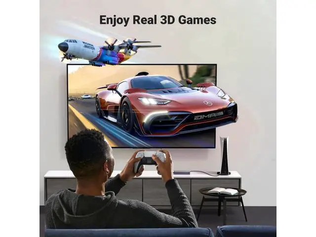 Alt view image 6 of 7 - UGREEN 5Port HDMI Switch 5 in 1 Out 4K@60Hz, Grey HDMI Switcher Splitter with Remote Control, Supports 3D CEC HDR HDCP2.2, Compatible with PS5 PS4 PS3 Xbox Nintendo Switch Roku TV Fire Stick