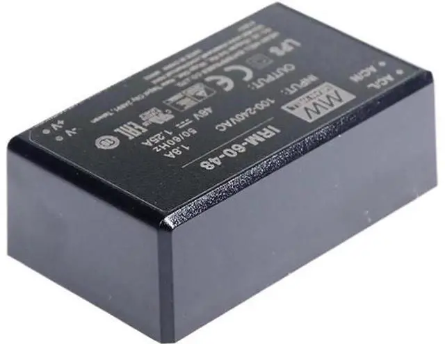 Alt view image 2 of 5 - IRM-60-48 Encapsulated Power Module, 110V/220V AC to 48V DC 1.25A 60W PCB-Mount Switching Power Supply Module