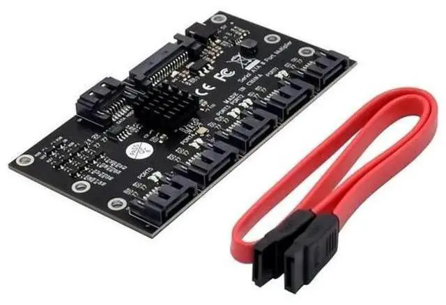 Main image of SATA 3.0 1 to 5 Port Expansion Card, 6Gbps Hard Drive Multiplier Adapter Card Support PM Function for Desktop Motherboard
