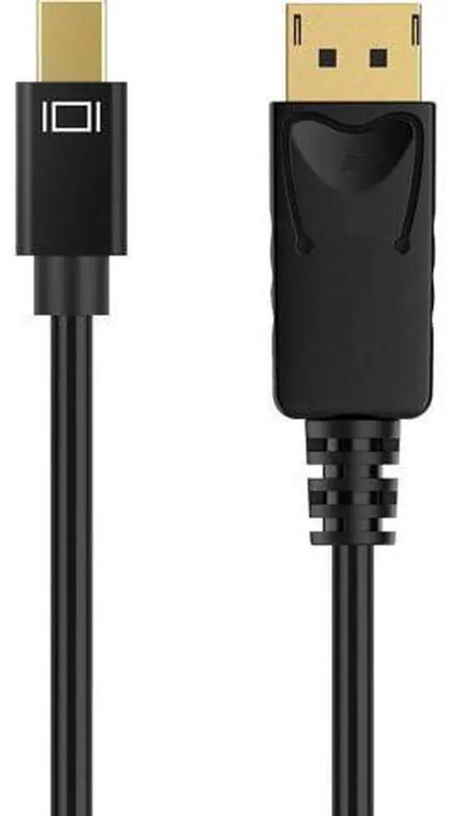 Alt view image 4 of 7 - Mini DisplayPort to DisplayPort Cable, 10 Feet, Gold-Plated DisplayPort to Mini DisplayPort (4K@60Hz, 2K@144Hz) Mini DP to DP Display Cable - Black 2 Pack
