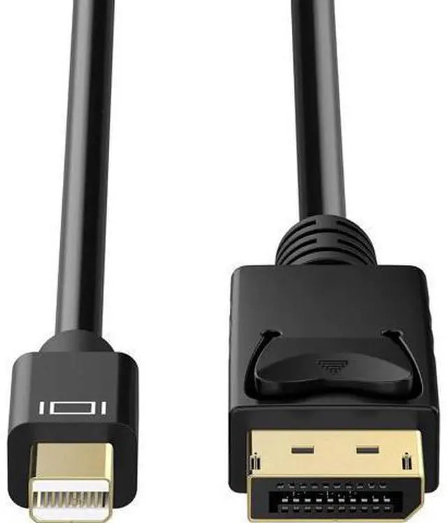 Alt view image 5 of 7 - Mini DisplayPort to DisplayPort Cable, 10 Feet, Gold-Plated DisplayPort to Mini DisplayPort (4K@60Hz, 2K@144Hz) Mini DP to DP Display Cable - Black 2 Pack