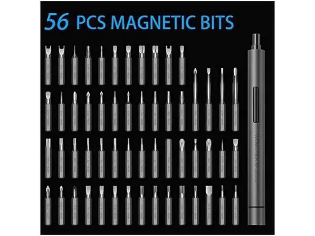 Alt view image 4 of 5 - 69 in 1 Wowstick 1F+ Mini Electric Screwdriver Set, Rechargeable Cordless Precision Screwdriver with 56 Magnetic Bits and LED Light for Phone Computer Laptop Toy Electronics Repair