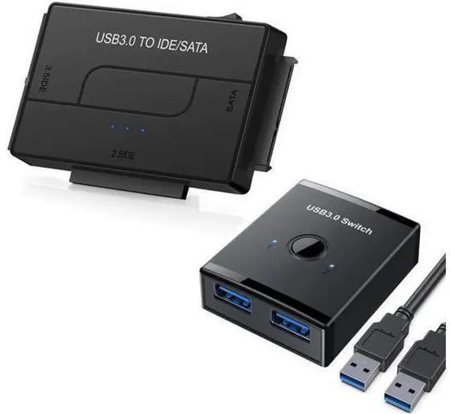 Main image of USB 3.0 to IDE SATA Hard Drive Converter Adapter with USB 3.0 Switch for 2.5/3.5 Inch HDD SSD