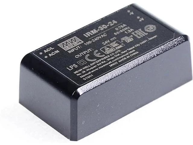 Alt view image 4 of 4 - IRM-30-24 Encapsulated Power Module, 110V/220V AC to 24V DC 1.3A 30W PCB-Mount Switching Power Supply PSU
