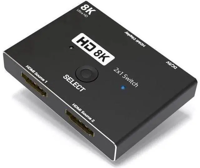 Main image of 8K HDMI 2.1 Switch 2 in 1 Out, 48Gbps High Speed Directional Splitter Converter, 8K@60Hz 4K@120Hz Compatible with Xbox PS3 PS4 PS5 Projector Monitor