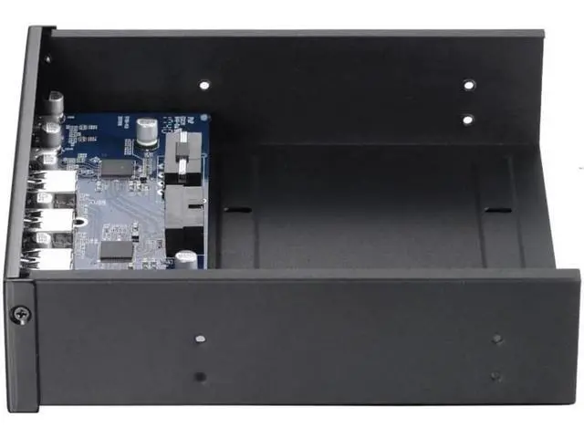 Alt view image 6 of 7 - 5.25 Inch Front Bay USB Hub, 2-Port USB 3.1 & 4-Port USB 3.0 High Speed 5Gbps Hub, Computer Case Optical Drive Bay Converter Front Panel