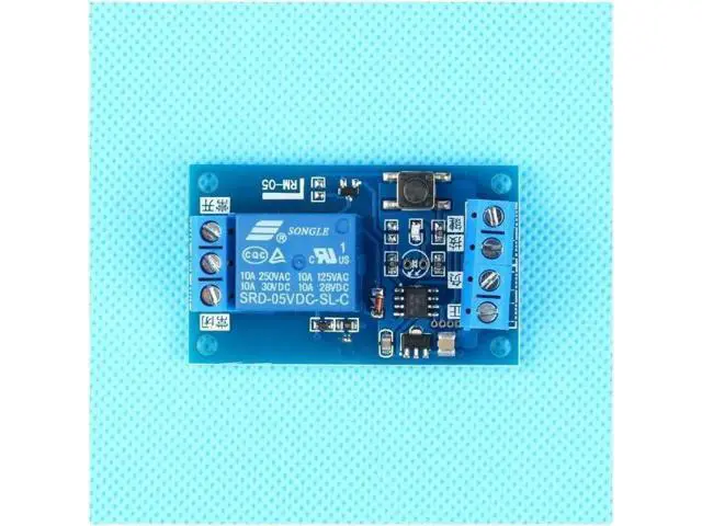 Alt view image 3 of 3 - 10Pcs 5V Single Bistable Relay Module, Car Start Stop Modified Self-Locking Switch Module, Low Power Bistable Control Board for Automotive Modification