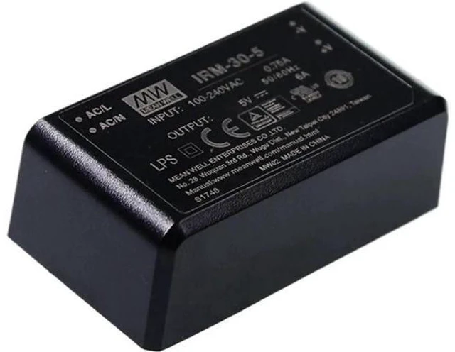 Alt view image 3 of 4 - IRM-30-5 Encapsulated Power Module, 110V/220V AC to 5V DC 6A 30W PCB-Mount Switching Power Supply PSU