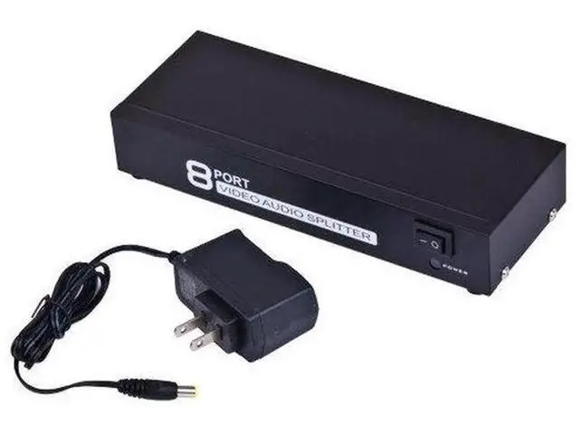 Alt view image 2 of 4 - 8Port 3RCA Composite AV Selector Splitter Box, 8Way Audio Video RCA Switcher for Home Use