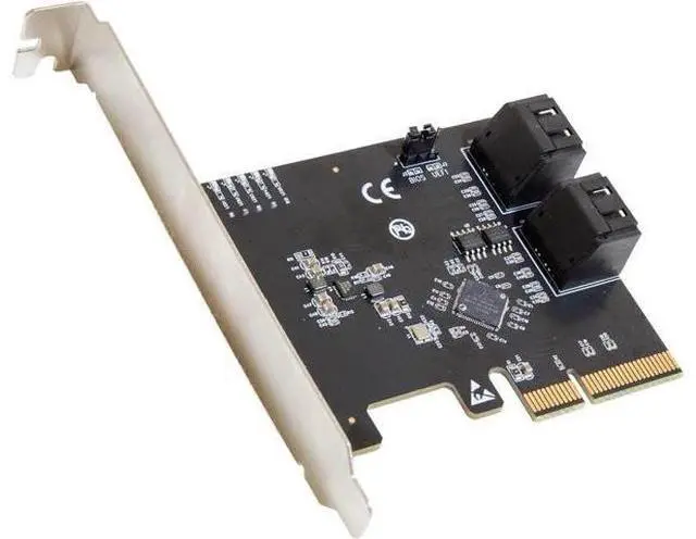 Main image of 4 Port SATA III to PCIe x2 RAID Expansion Card, 6Gbps SATA 3.0 Controller PCI Express x2 Support Hardware RAID for Desktop NAS Server