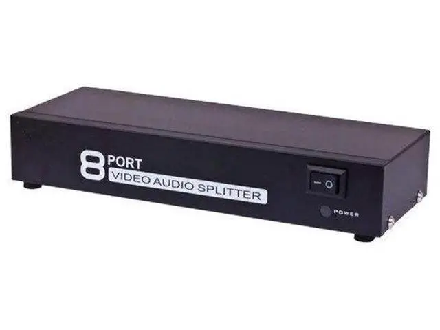 Alt view image 3 of 4 - 8Port 3RCA Composite AV Selector Splitter Box, 8Way Audio Video RCA Switcher for Home Use