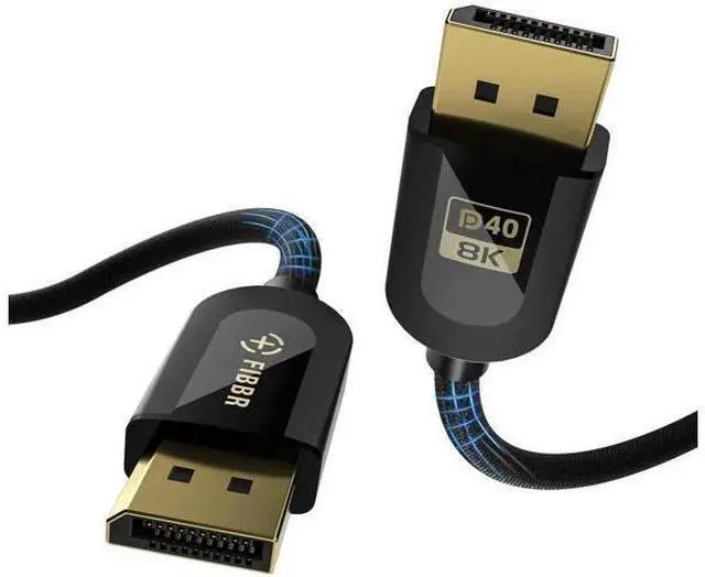 Main image of 6.6ft Fiber Optic DisplayPort 2.1 Cable, VESA Certified DP40 40Gbps Cord, 16K@30Hz 10K@30Hz 8K@60Hz 4K@165Hz HDR HDCP2.2 DSC 1.2a, Compatible with Gaming Monitor PC