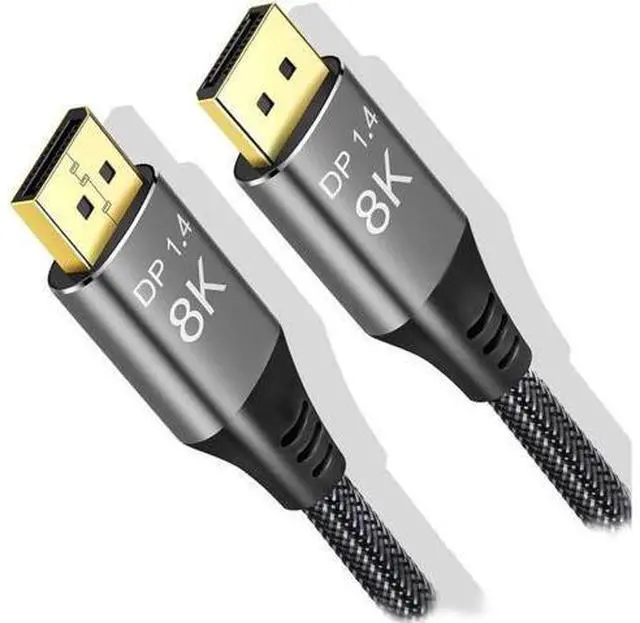 Main image of 10M 33FT DisplayPort 1.4 Cable, Nylon Braided HBR3 32.4Gbps Ultra HD DP to DP Cord, 8K@60Hz 4K@144Hz 7680x4320 Resolution Compatible with Monitor PC Graphics Card