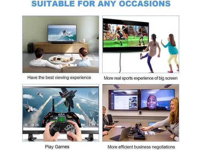 Alt view image 6 of 7 - 10M 33FT DisplayPort 1.4 Cable, Nylon Braided HBR3 32.4Gbps Ultra HD DP to DP Cord, 8K@60Hz 4K@144Hz 7680x4320 Resolution Compatible with Monitor PC Graphics Card