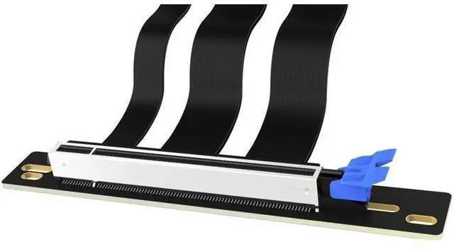 Alt view image 2 of 6 - PCIe 5.0 GPU Riser Cable Gen 5 PCI-E X16 Extension Cable 200mm Compatible with RTX 4090 5090 RX 7900TX